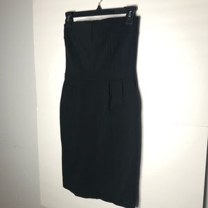 Express Strapless Black Dress